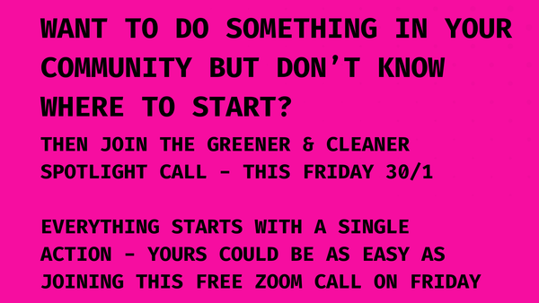 This Friday (30/1) Join our Live Spotlight: Parisa Wright - Greener & Cleaner